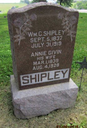 GIVIN SHIPLEY, ANNIE - Dallas County, Iowa | ANNIE GIVIN SHIPLEY 