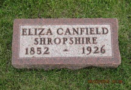 CANFIELD SHROPSHIRE, ELIZA - Dallas County, Iowa | ELIZA CANFIELD SHROPSHIRE 