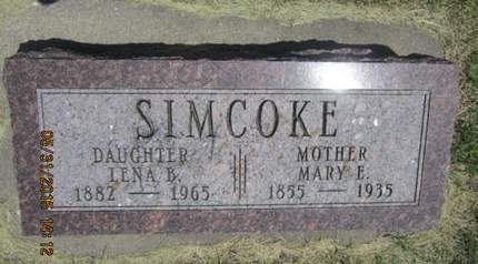 SIMCOKE, LENA B - Dallas County, Iowa | LENA B SIMCOKE 