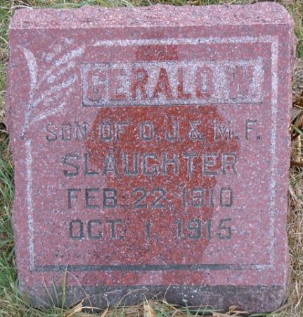 SLAUGHTER, GERALD W. - Dallas County, Iowa | GERALD W. SLAUGHTER 