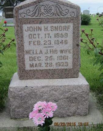 SNORF, JOHN H - Dallas County, Iowa | JOHN H SNORF 