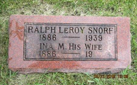 SNORF, INA M - Dallas County, Iowa | INA M SNORF 