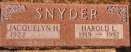 SNYDER, HAROLD L. - Dallas County, Iowa | HAROLD L. SNYDER 