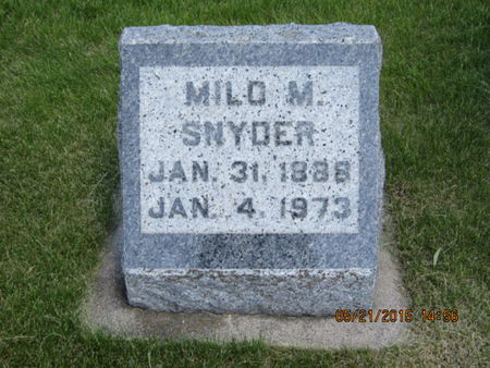 SNYDER, MILO M - Dallas County, Iowa | MILO M SNYDER 