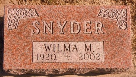 SNYDER, WILMA M. - Dallas County, Iowa | WILMA M. SNYDER 