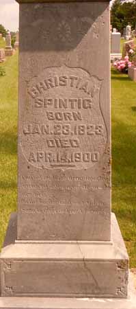 SPINTIG, CHRISTIAN - Dallas County, Iowa | CHRISTIAN SPINTIG 