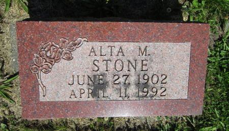 STONE, ALTA M - Dallas County, Iowa | ALTA M STONE 
