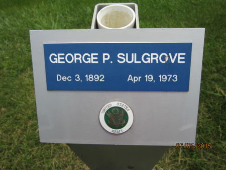 SULGROVE, GEORGE P - Dallas County, Iowa | GEORGE P SULGROVE 