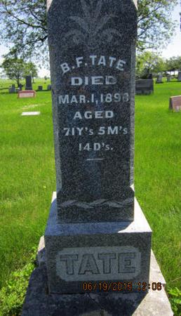 TATE, B F - Dallas County, Iowa | B F TATE 