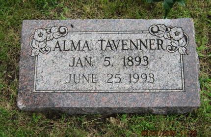 TAVENNER, ALMA - Dallas County, Iowa | ALMA TAVENNER 