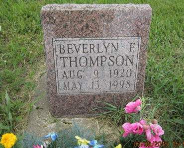 THOMPSON, BEVERLYN F - Dallas County, Iowa | BEVERLYN F THOMPSON 
