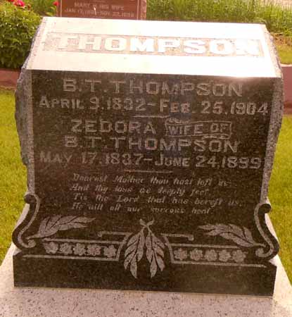 THOMPSON, ZEDORA - Dallas County, Iowa | ZEDORA THOMPSON 