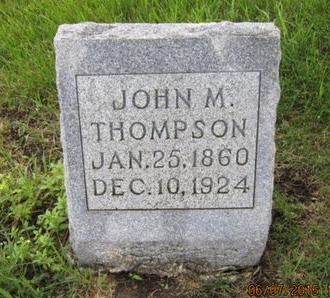 THOMPSON, JOHN M - Dallas County, Iowa | JOHN M THOMPSON 