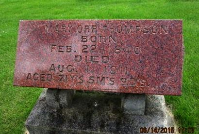 ORR THOMPSON, MARY - Dallas County, Iowa | MARY ORR THOMPSON 