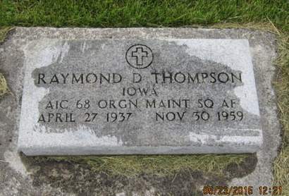 THOMPSON, RAYMOND D - Dallas County, Iowa | RAYMOND D THOMPSON 