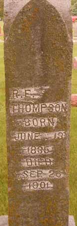 THOMPSON, R E - Dallas County, Iowa | R E THOMPSON 