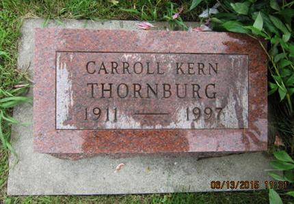 THORNBURG, CARROLL KERN - Dallas County, Iowa | CARROLL KERN THORNBURG 