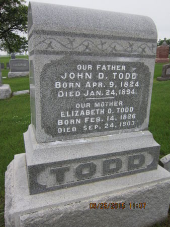 TODD, ELIZABETH O - Dallas County, Iowa | ELIZABETH O TODD 