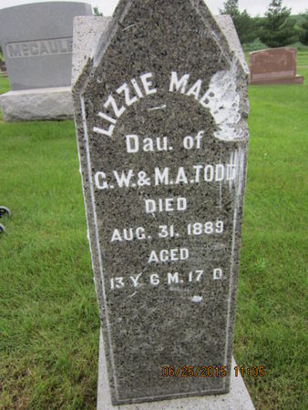TODD, LIZZIE MABEL - Dallas County, Iowa | LIZZIE MABEL TODD 