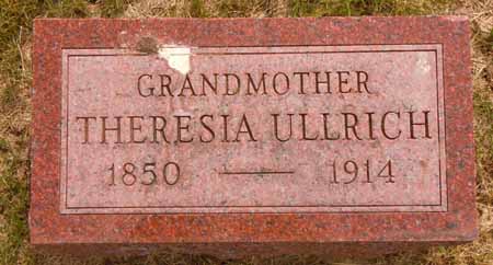 ULLRICH, THERESIA - Dallas County, Iowa | THERESIA ULLRICH 