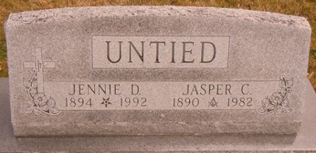 UNTIED, JENNIE D. - Dallas County, Iowa | JENNIE D. UNTIED 