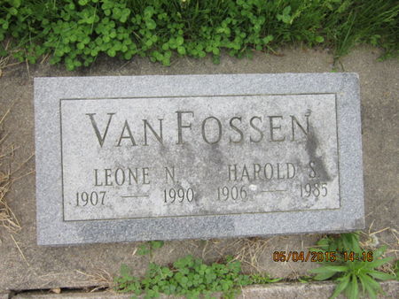 VAN FOSSEN, HAROLD S - Dallas County, Iowa | HAROLD S VAN FOSSEN 