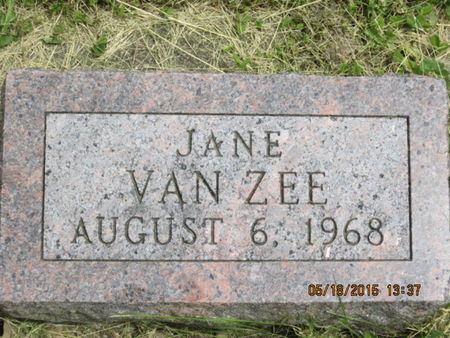 VAN ZEE, JANE - Dallas County, Iowa | JANE VAN ZEE 