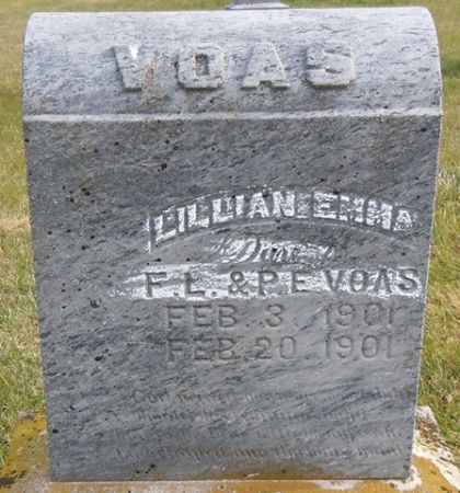 VOAS, LILLIAM EMMA - Dallas County, Iowa | LILLIAM EMMA VOAS 