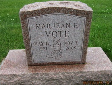 VOTE, MARJEAN F - Dallas County, Iowa | MARJEAN F VOTE 