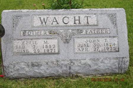 WACHT, EFFIE M - Dallas County, Iowa | EFFIE M WACHT 