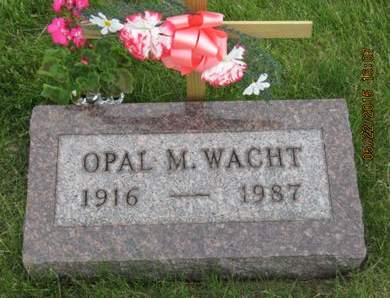 WACHT, OPAL M - Dallas County, Iowa | OPAL M WACHT 