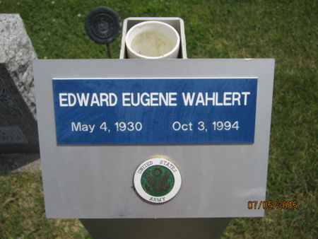 WAHLERT, EDWARD EUGENE - Dallas County, Iowa | EDWARD EUGENE WAHLERT 