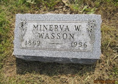 WASSON, MINERVA W - Dallas County, Iowa | MINERVA W WASSON 
