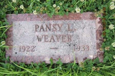 WEAVER, PANSY L - Dallas County, Iowa | PANSY L WEAVER 