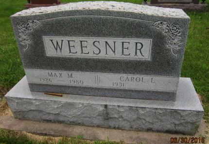 WEESNER, MAX M - Dallas County, Iowa | MAX M WEESNER 