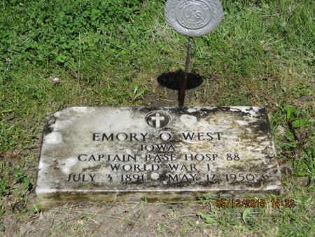 WEST, EMORY O - Dallas County, Iowa | EMORY O WEST 