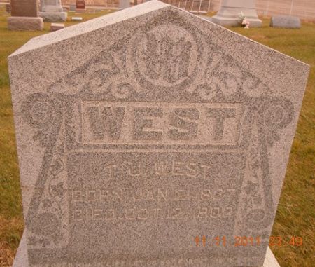 WEST, T. J. - Dallas County, Iowa | T. J. WEST 