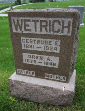 WETRICH, OREN A - Dallas County, Iowa | OREN A WETRICH 