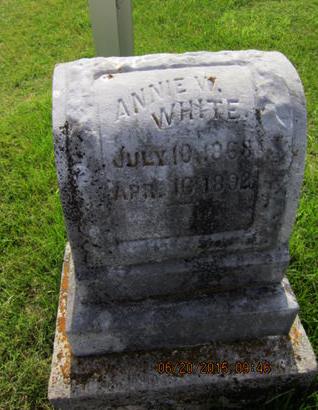 WHITE, ANNIE W - Dallas County, Iowa | ANNIE W WHITE 