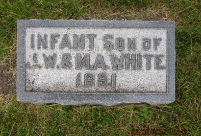 WHITE, INFANT SON - Dallas County, Iowa | INFANT SON WHITE 