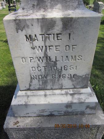 WILLIAMS, MATTIE I - Dallas County, Iowa | MATTIE I WILLIAMS 