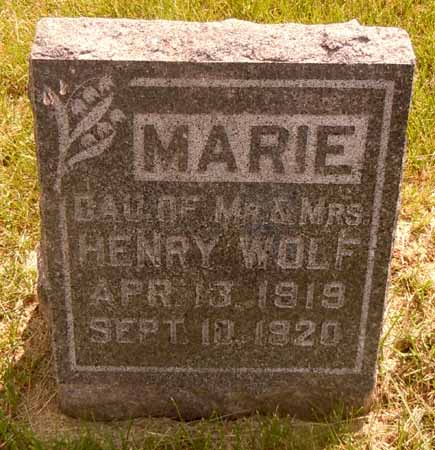 WOLF, MARIE - Dallas County, Iowa | MARIE WOLF 