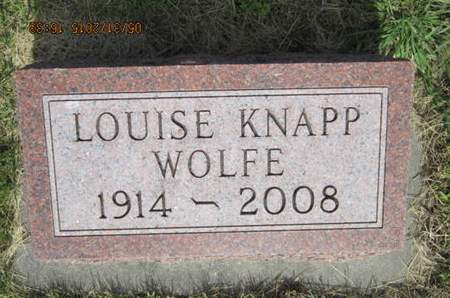 KNAPP WOLFE, LOUISE - Dallas County, Iowa | LOUISE KNAPP WOLFE 