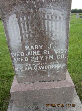 WORSHAM, MARY J - Dallas County, Iowa | MARY J WORSHAM 