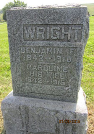 WRIGHT, BENJAMIN F - Dallas County, Iowa | BENJAMIN F WRIGHT 