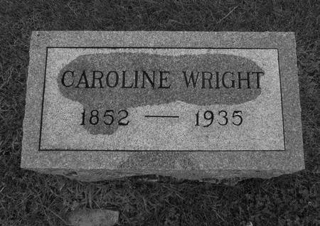 WRIGHT, CAROLINE - Dallas County, Iowa | CAROLINE WRIGHT 