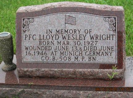 WRIGHT, LLOYD WESLEY - Dallas County, Iowa | LLOYD WESLEY WRIGHT 