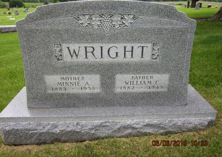 WRIGHT, MINNIE A - Dallas County, Iowa | MINNIE A WRIGHT 