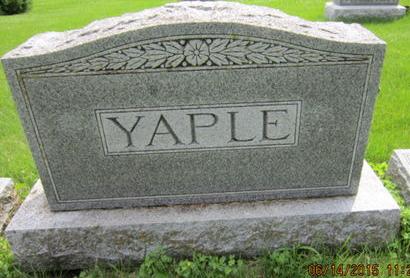 YAPLE, FAMILY STONE - Dallas County, Iowa | FAMILY STONE YAPLE 