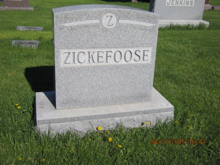 ZICKEFOOSE, FAMILY STONE - Dallas County, Iowa | FAMILY STONE ZICKEFOOSE 